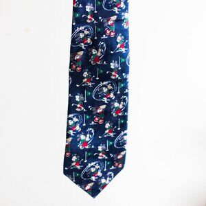 Vinatge retro Disney Mickey mouse golf tie